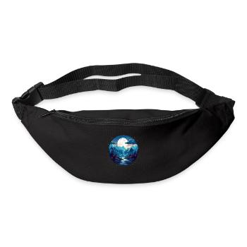 Forest at night - Bum bag - black - Front