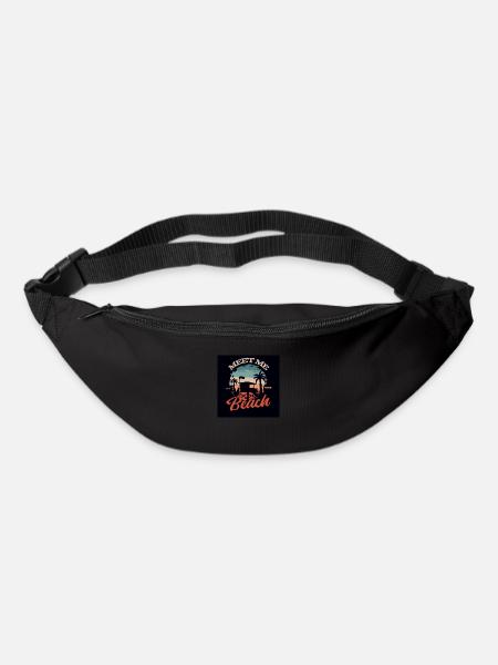 Triff mich am Strand - Gürteltasche - Schwarz