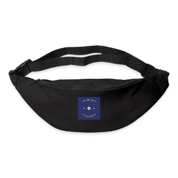 Blue Illustration Music Tote Bag - Gürteltasche - Schwarz - Vorne