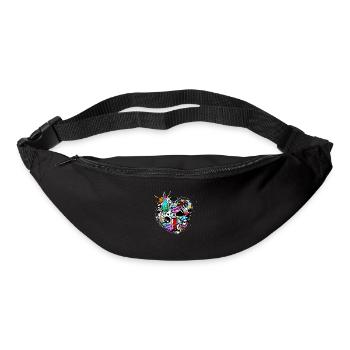 Graffiti style Splash hip hop colors painter color - Bum bag - black - Front