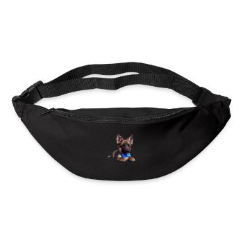 Costume de chiot de chien Propriétaire de chien de berger allemand - Sac banane - noir - Devant