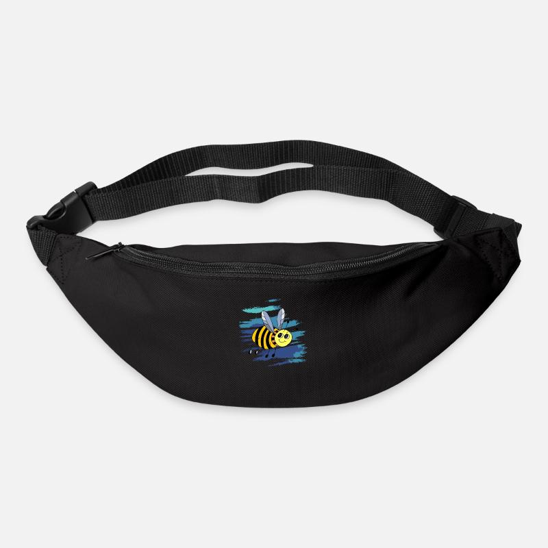 Abeille - Sac banane - noir