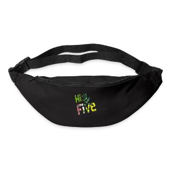 High Five Style Cool Hand Joke Saying Hit Trend - Bum bag - black - Front