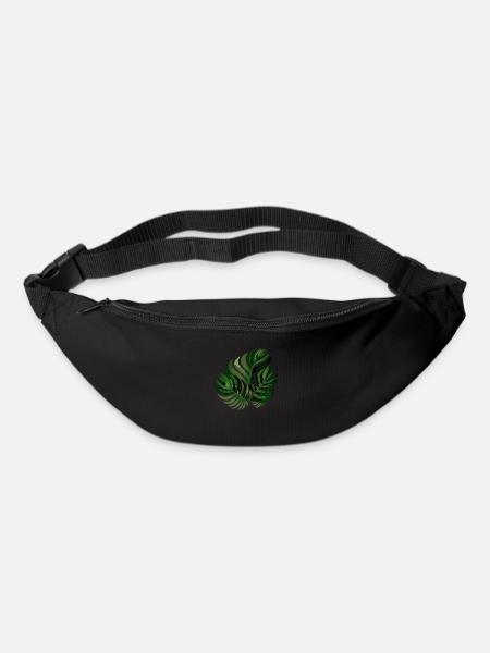 Feuille de palmier - Sac banane - noir