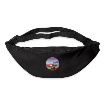 Wohnwagen Camping Geschenk Camp Zelten Wohnmobil - Gürteltasche - Schwarz - Vorne
