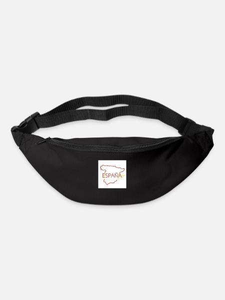 Carte de l’Espagne - Sac banane - noir