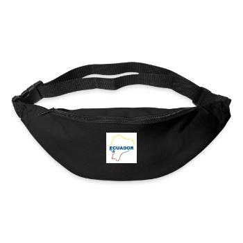 Carte de l’Equateur - Sac banane - noir - Devant