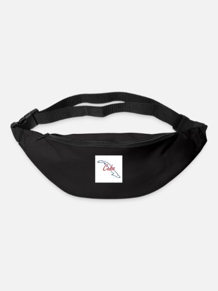 Karte von Kuba - Gürteltasche - Schwarz