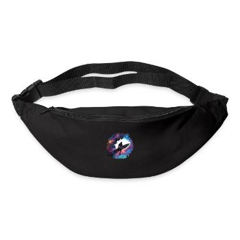 surfer on the galaxy - Bum bag - black - Front