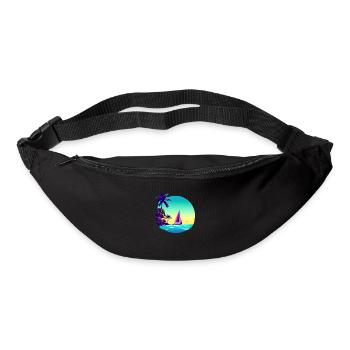 Segelsport Segler Segeln Segelboot Segelschiff - Gürteltasche - Schwarz - Vorne