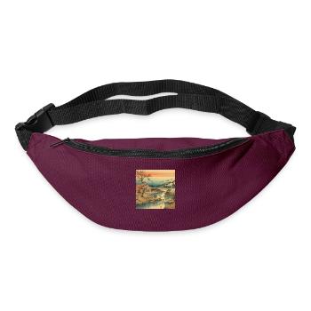 Nostalgic beauty of Japan - Bum bag - burgundy - Front