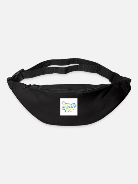 Carte de la Bourgogne - Sac banane - noir