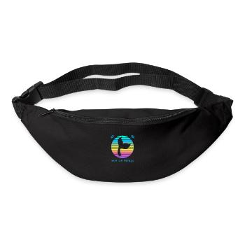 Rettet die Wale - Gürteltasche - Schwarz - Vorne