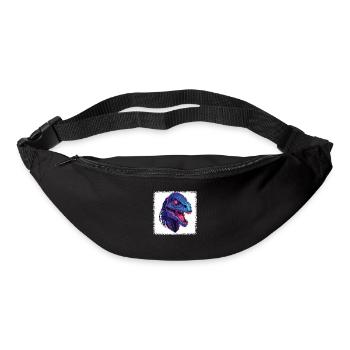 Green Geek colombe de la paix coeur cadeau d’anniversaire - Sac banane - noir - Devant
