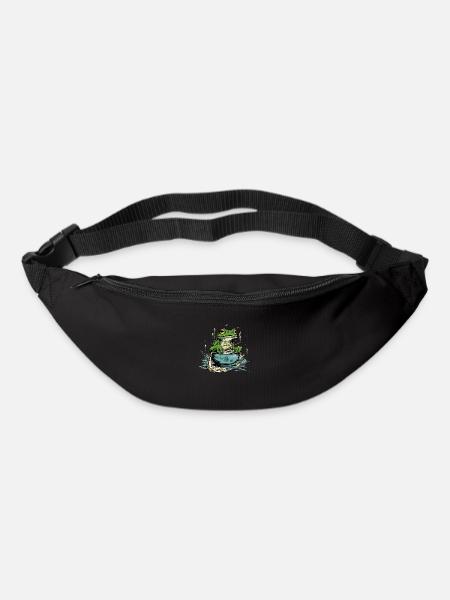 Miki la grenouille gourmande - Sac banane - noir