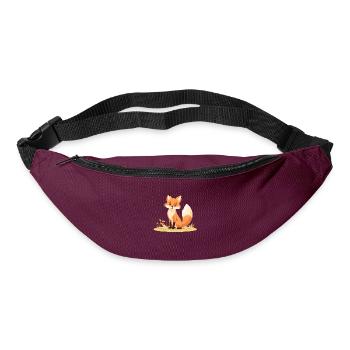 Junger Fuchs Clipart Rotfuchs - Gürteltasche - Burgunderrot - Vorne