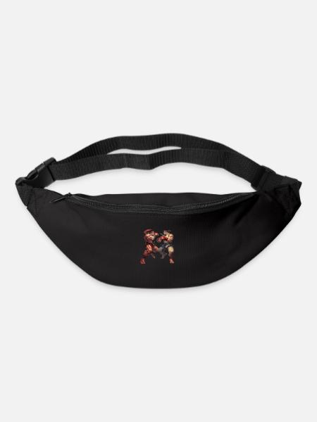 Conceptions dynamiques de style Streetfighter pour le combat - Sac banane - noir
