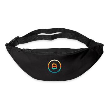 Bitcoin retro - Sac banane - noir - Devant