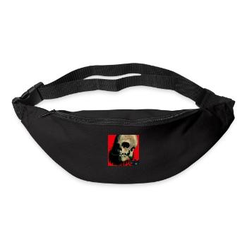 skull red - Bum bag - black - Front