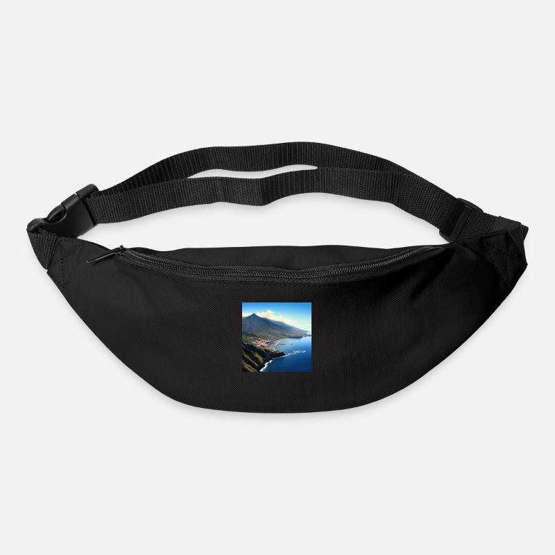 Tropical Island Volcano - Bum bag - black