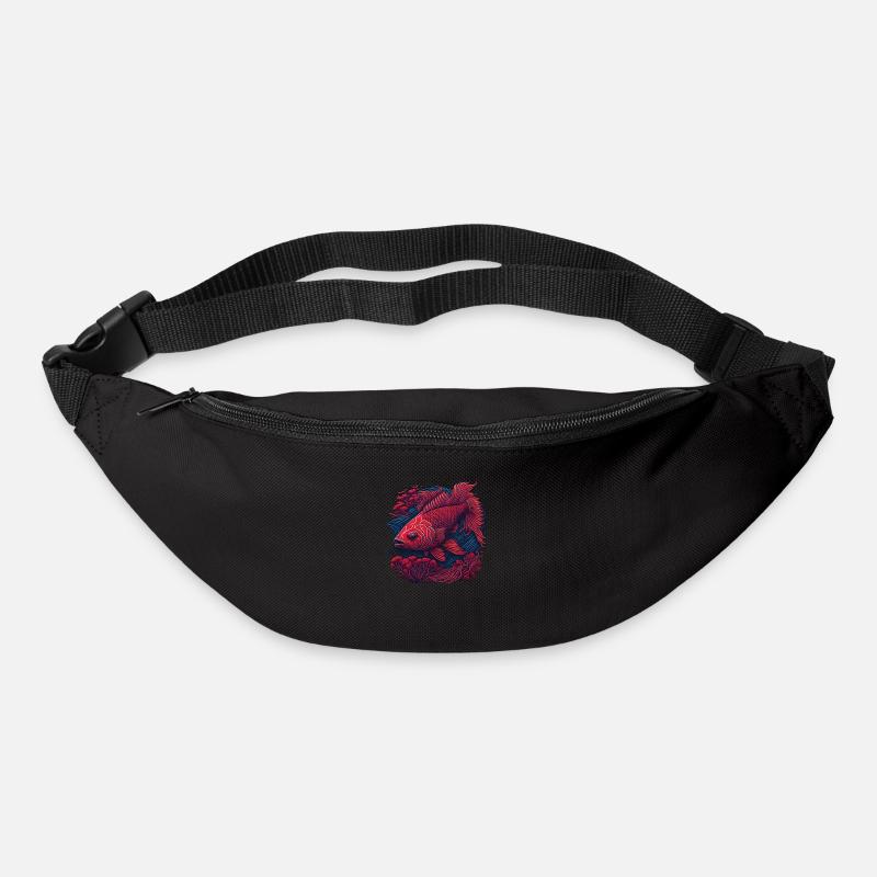 wunderschöner Fisch - Gürteltasche - Schwarz