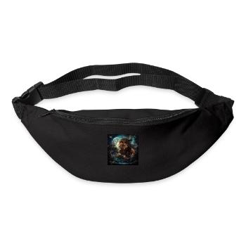 Löwe in Fantasiewelt - Gürteltasche - Schwarz - Vorne