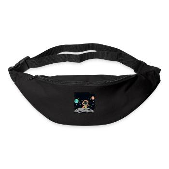 Astronaut orange orange grunge - Bum bag - black - Front