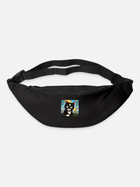 Cute Black Cat - Bum bag - black