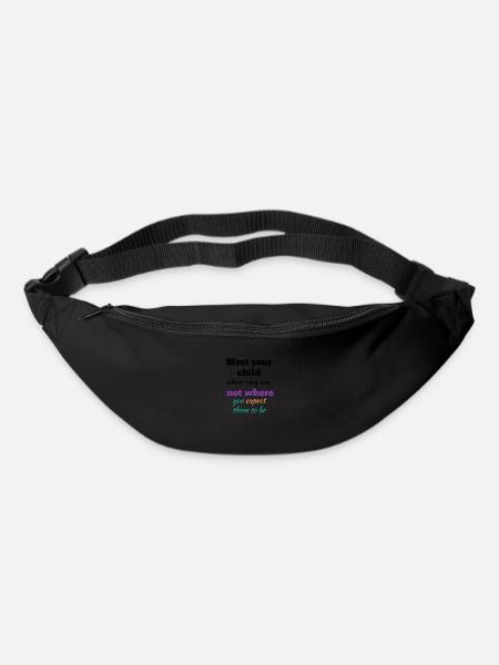 Meet Your Child Where They Are - Bum bag - black