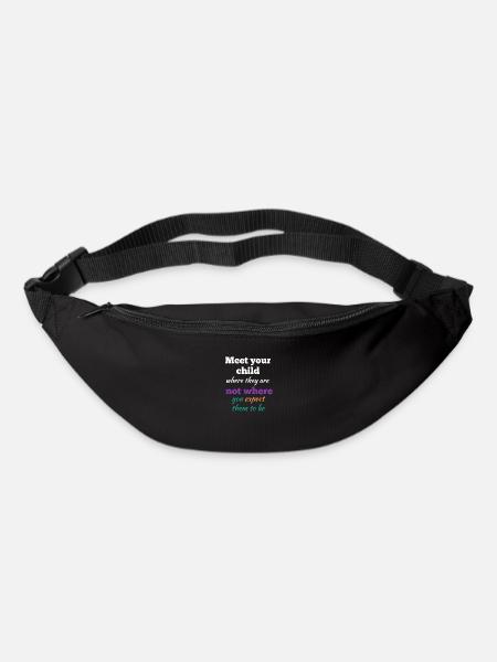 Meet Your Child Where They Are - Bum bag - black