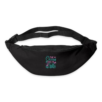 The Ocean made me salty, mermaids party fun - Bum bag - black - Front