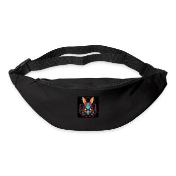 Pâques pour hommes Dictons de lapin européen vert - Sac banane - noir - Devant