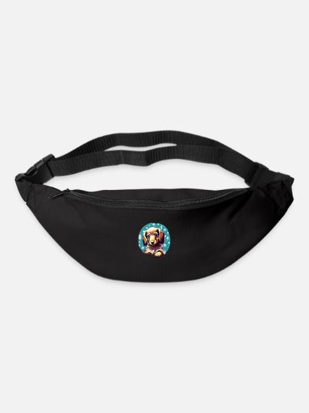 Dachshund Hund Weihnachten Dackelwelpe Winter - Gürteltasche - Schwarz
