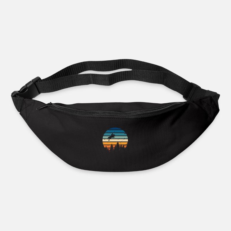 Retro-Reiten - Gürteltasche - Schwarz