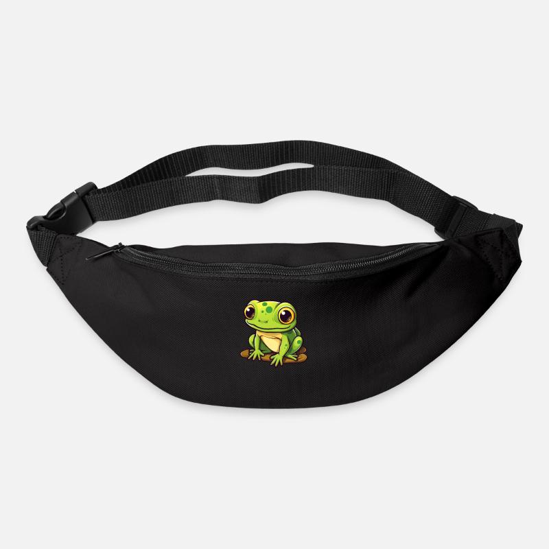 Grenouille - Sac banane - noir