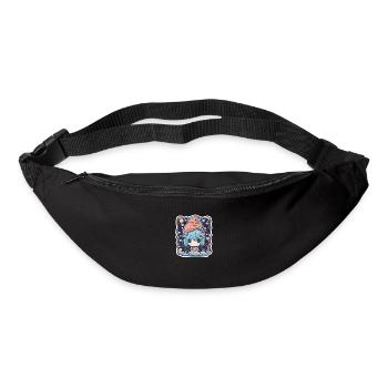 Weltall Mädchen - Gürteltasche - Schwarz - Vorne