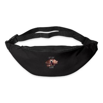 French Bulldog Frenchie Funny Slave In Paris Cafe - Bum bag - black - Front