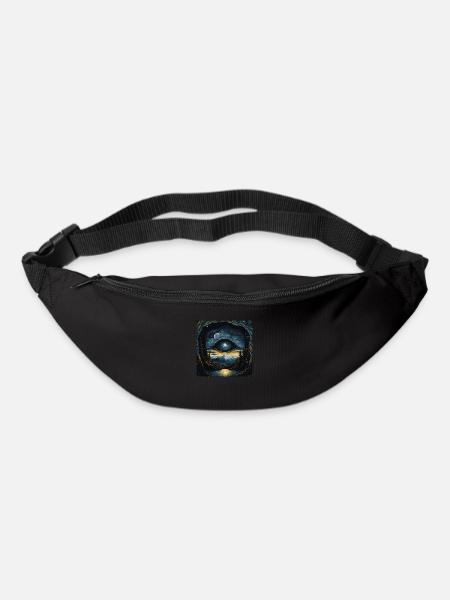 vintage band album cover design - Gürteltasche - Schwarz