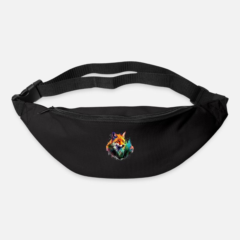 Renard roux - Sac banane - noir
