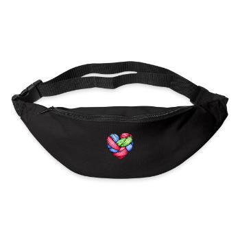 Stricken Schneiderin Strickerin Häkeln Schneider - Gürteltasche - Schwarz - Vorne