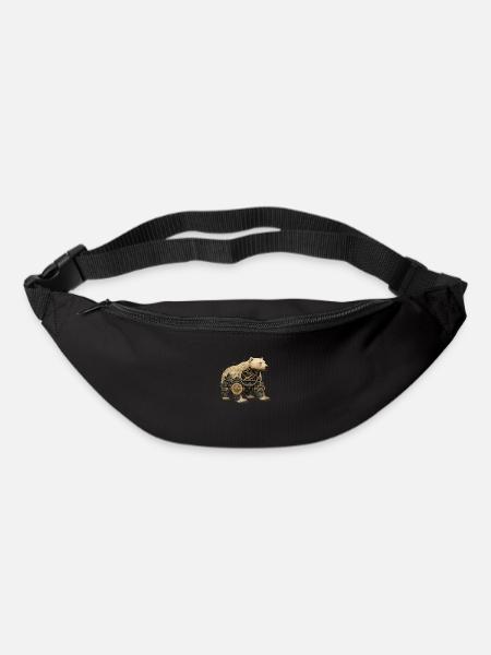 A big polar bear in steampunk look - Bum bag - black