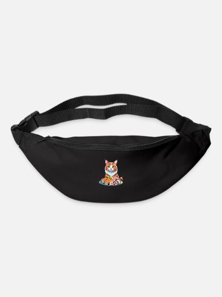 Sushi Katze - Gürteltasche - Schwarz