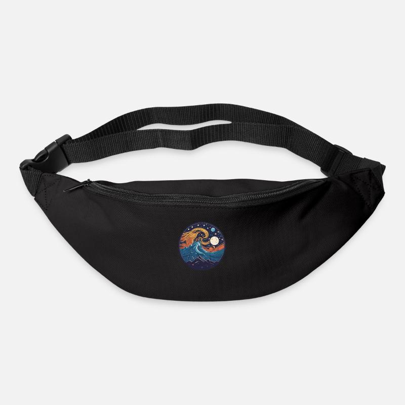 Nacht - Gürteltasche - Schwarz