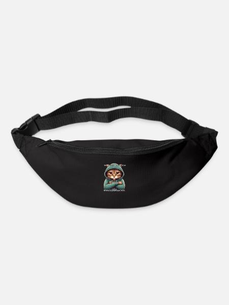 Nett sein kann ich, bringt aber nichts. - Gürteltasche - Schwarz