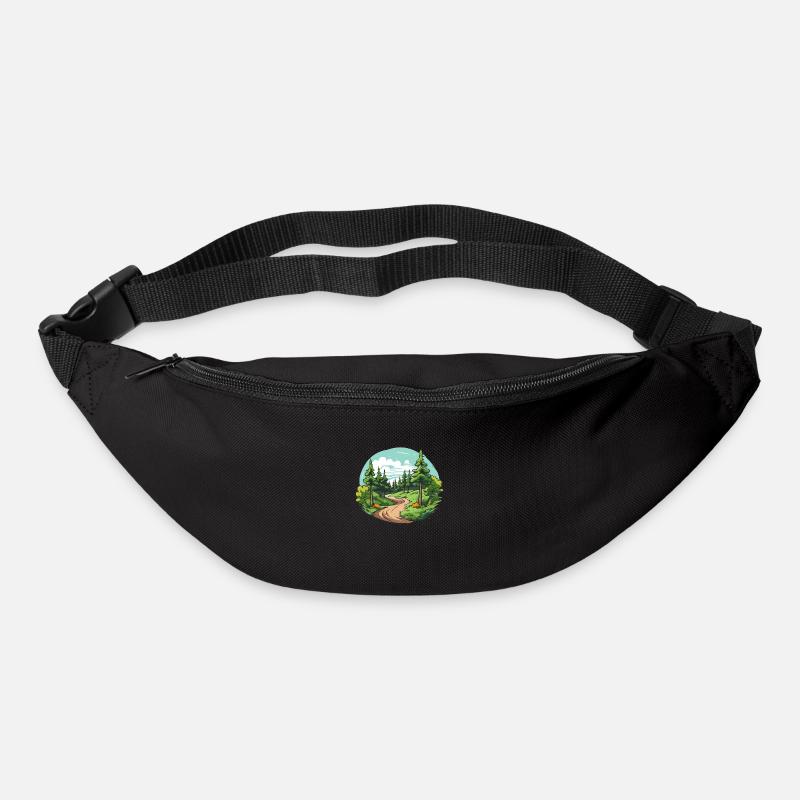 the peaceful forest - Bum bag - black