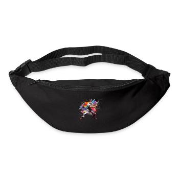 buntes Karate - Gürteltasche - Schwarz - Vorne