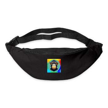 Chimpanzee Cartoon - Bum bag - black - Front