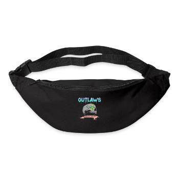 Outlaws skull skalle Motorway gangs Biker Club - Bum bag - black - Front