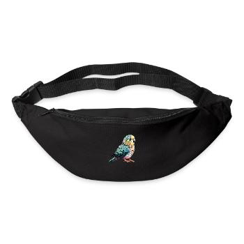 Perruche Propriétaire Oiseau Calopsitte - Sac banane - noir - Devant
