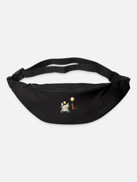 Buchstabe L Safari - Gürteltasche - Schwarz
